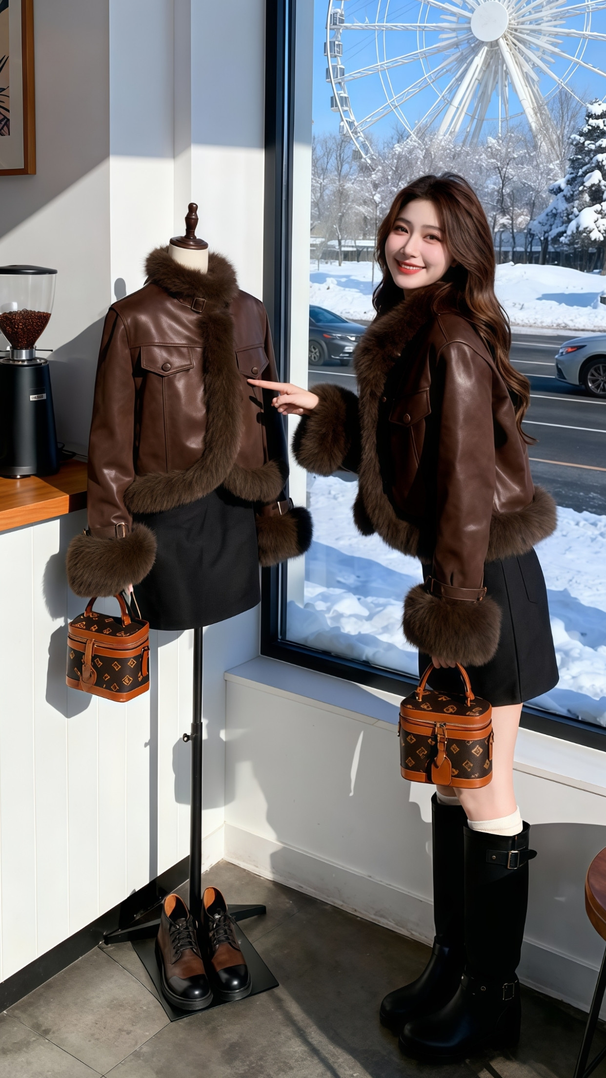 名媛气质女神穿搭女神范复古穿搭名媛风<!--{img...