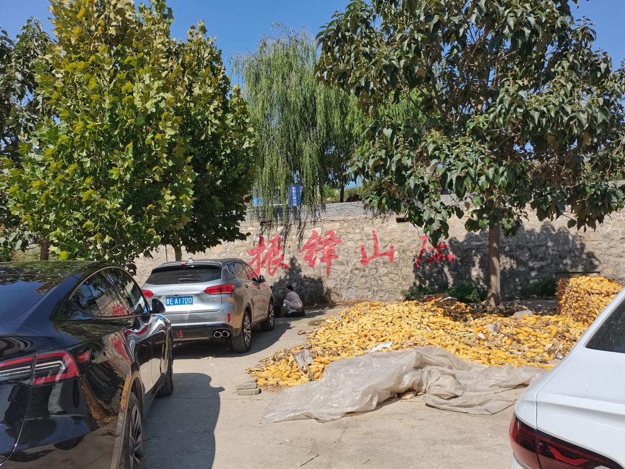 振铎山庄在邢台传统古村落石坡头村村北有一座小水库水库西边一座不高的小山