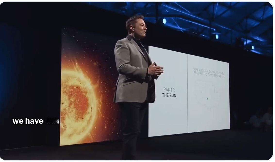埃隆.马斯克：我们天空中已经有一个现成的聚变反应堆……它叫做太阳。“我们天空