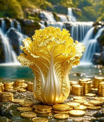 财运是一种玄学！刷到这颗金白菜！秒赞！