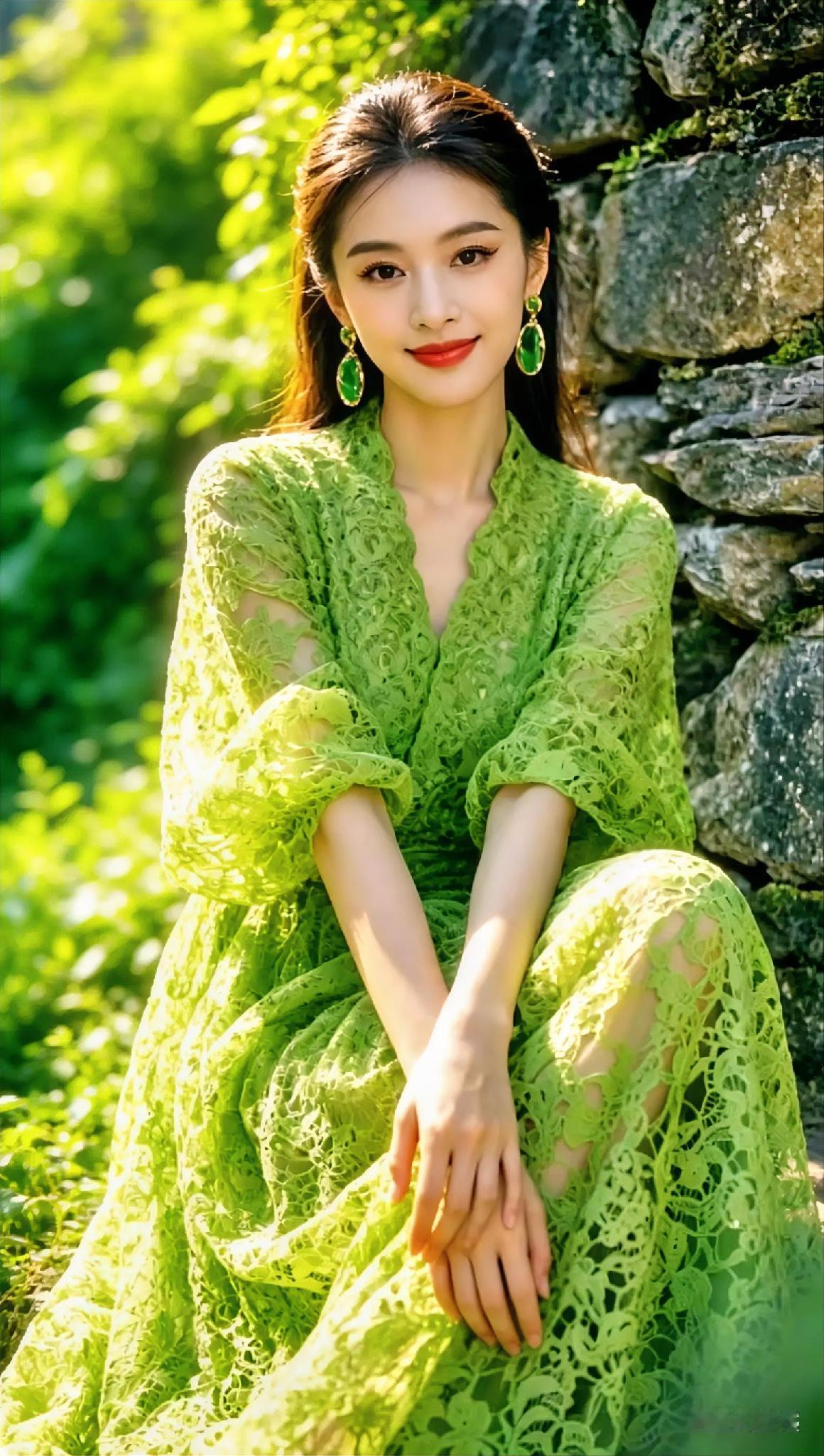 丽质佳人，韵味悠长，美女优雅自信，散发出迷人的气场，令人难以忘怀。美丽如花，