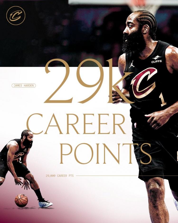 骑士115-101大胜76人，场上主要发生这几个事：1、第三节结束时，骑士已领