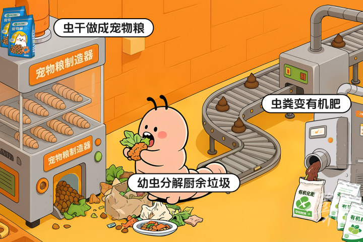95后建在群山深处的“昆虫王国”, 每天“吃掉”富阳1/4厨余垃圾