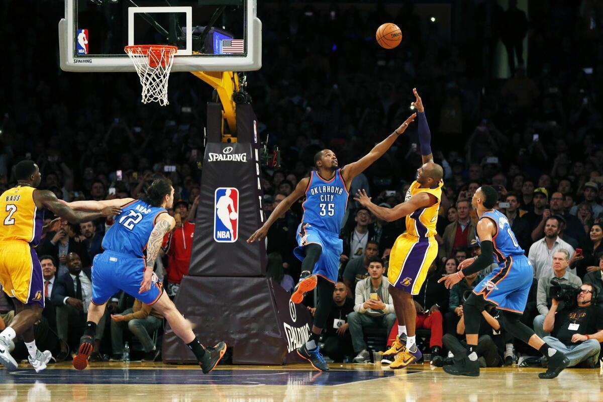 KobeBryant面对KD这样的天赋怪出手不易科比​​​