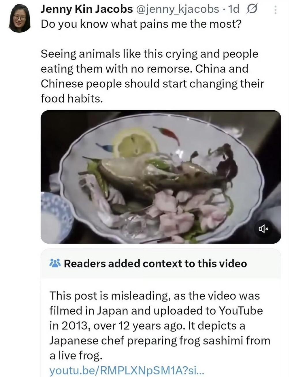 华裔女性动保人士外网发文：“你们知道什么让我最痛苦吗？看到动物们如此哀嚎中国人却