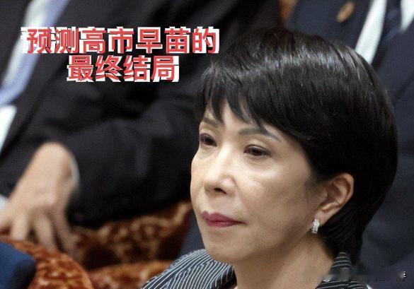让我大胆的预测一下高市早苗最终的下场如何？高市早苗的下台已进入倒计时，甚至比