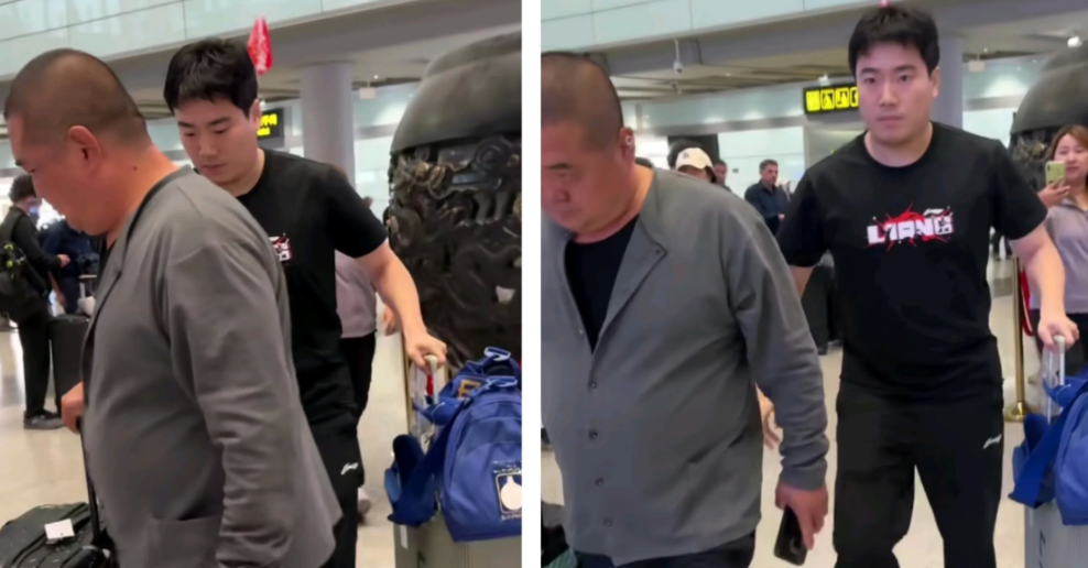 今天网上有消息说梁甜甜回北京了，王楚钦还羡慕他呢。梁靖崑到机场接人的是他老丈人，