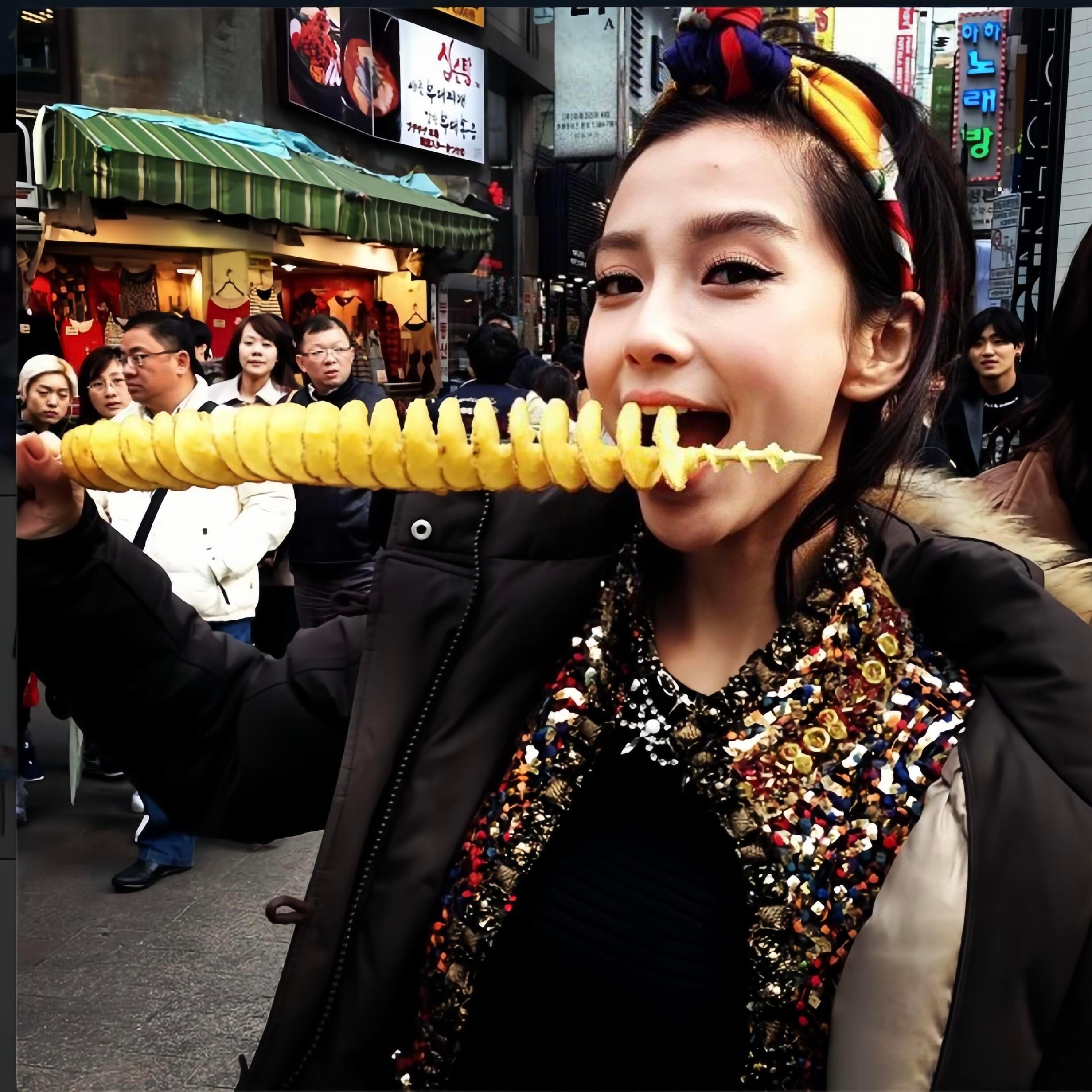 angelababy*杨颖你最爱看的吃播更新了～​​​