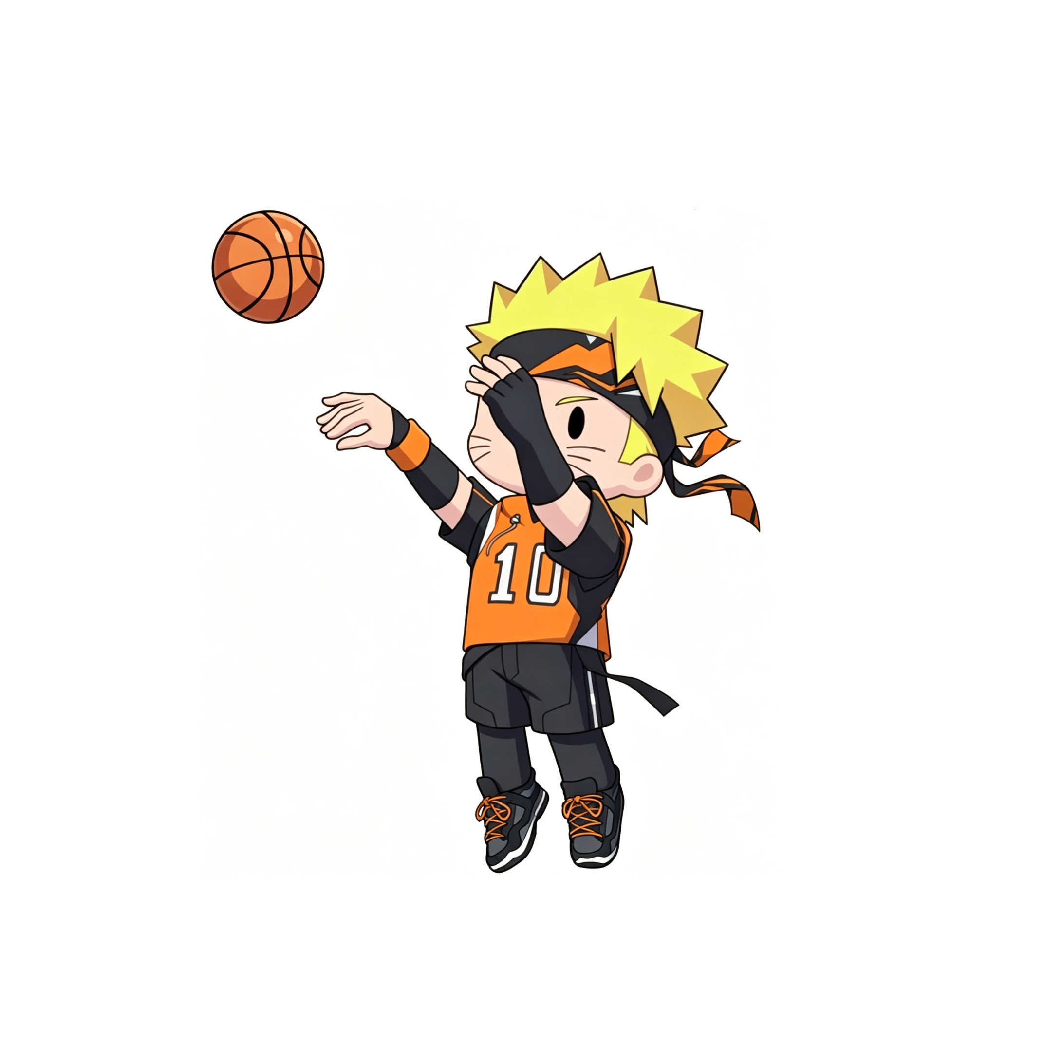 抠图高清修复『火影忍者手游』篮球系列🏀鸣人佐助Q版立绘还挺萌的你会选择加