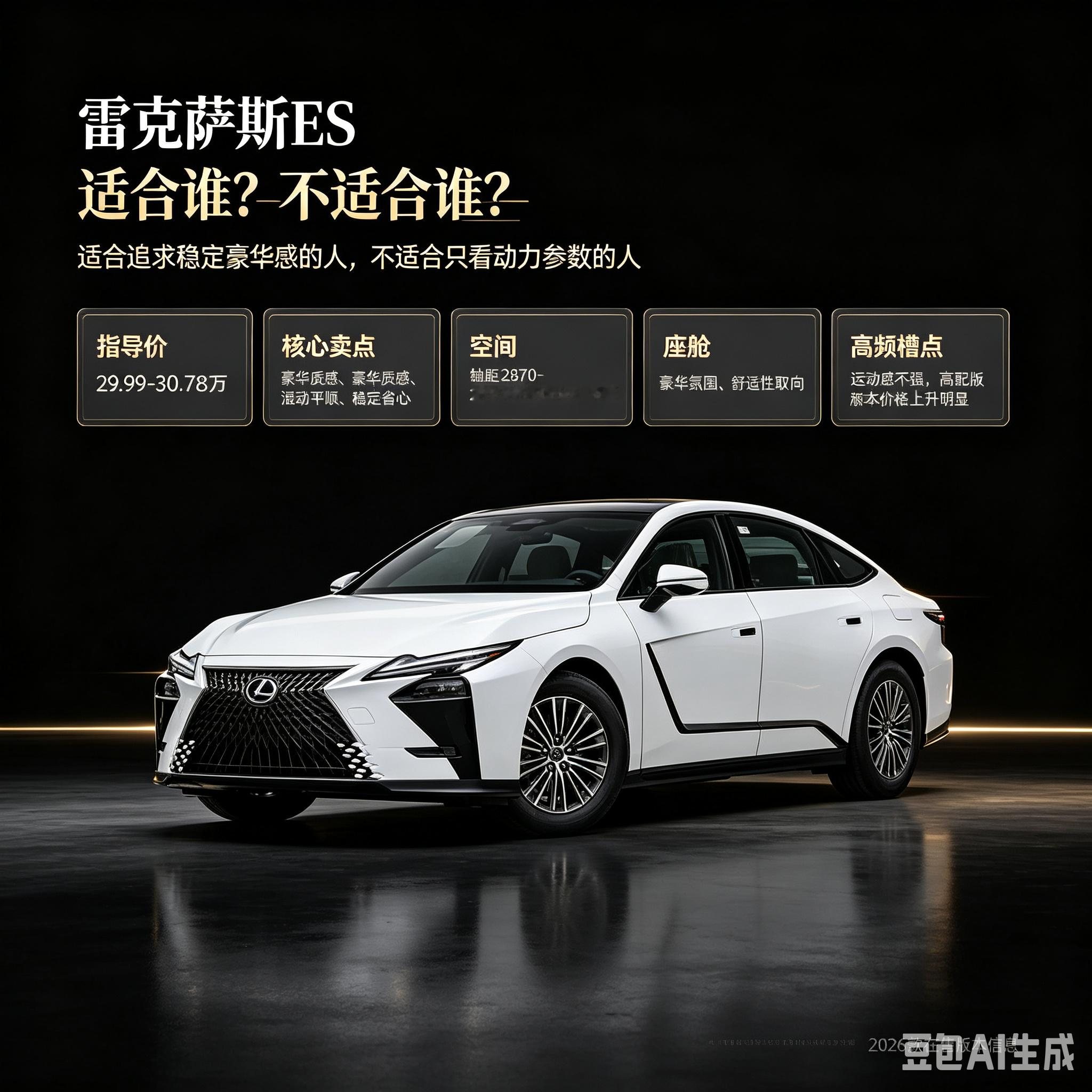 雷克萨斯ES，适合谁不适合谁