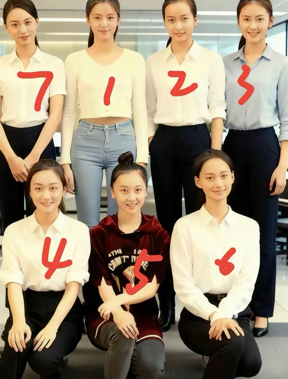 你觉得哪一个漂亮，如果让你选一个做女朋友，你选谁？