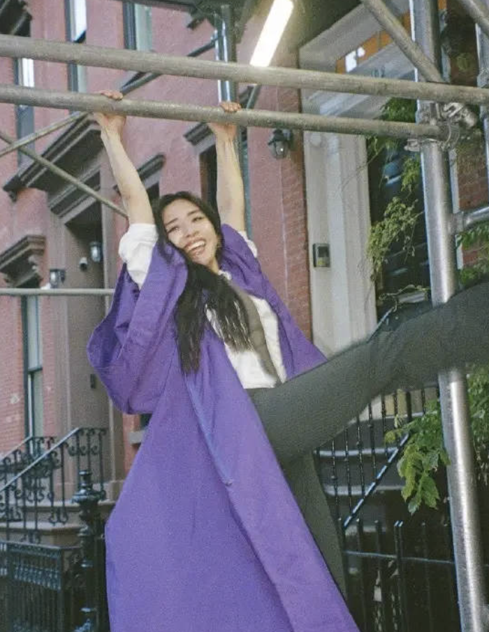 陈冲小女儿许文姗纽约大学毕业毕业照活泼可爱