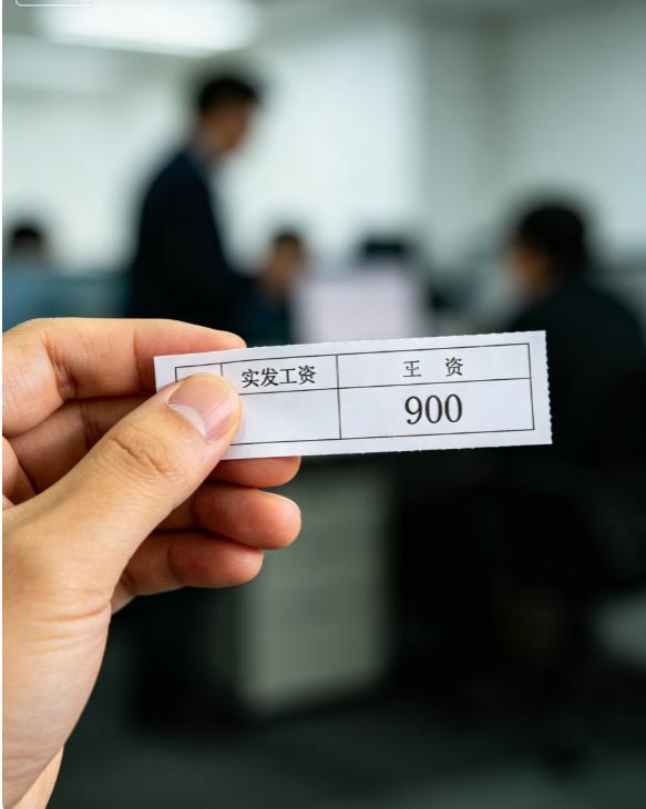 我掏出辞职报告，董事长却盯着我的工资条：你本月实发怎么才900？我不说话，满屋