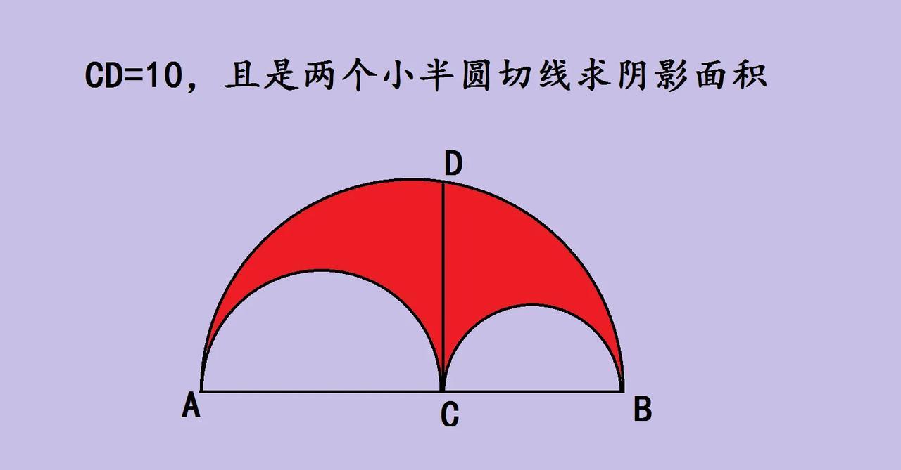 快来挑战这道几何题！家人们，今天给大家分享一道超经典的几何题！图中大半圆里有