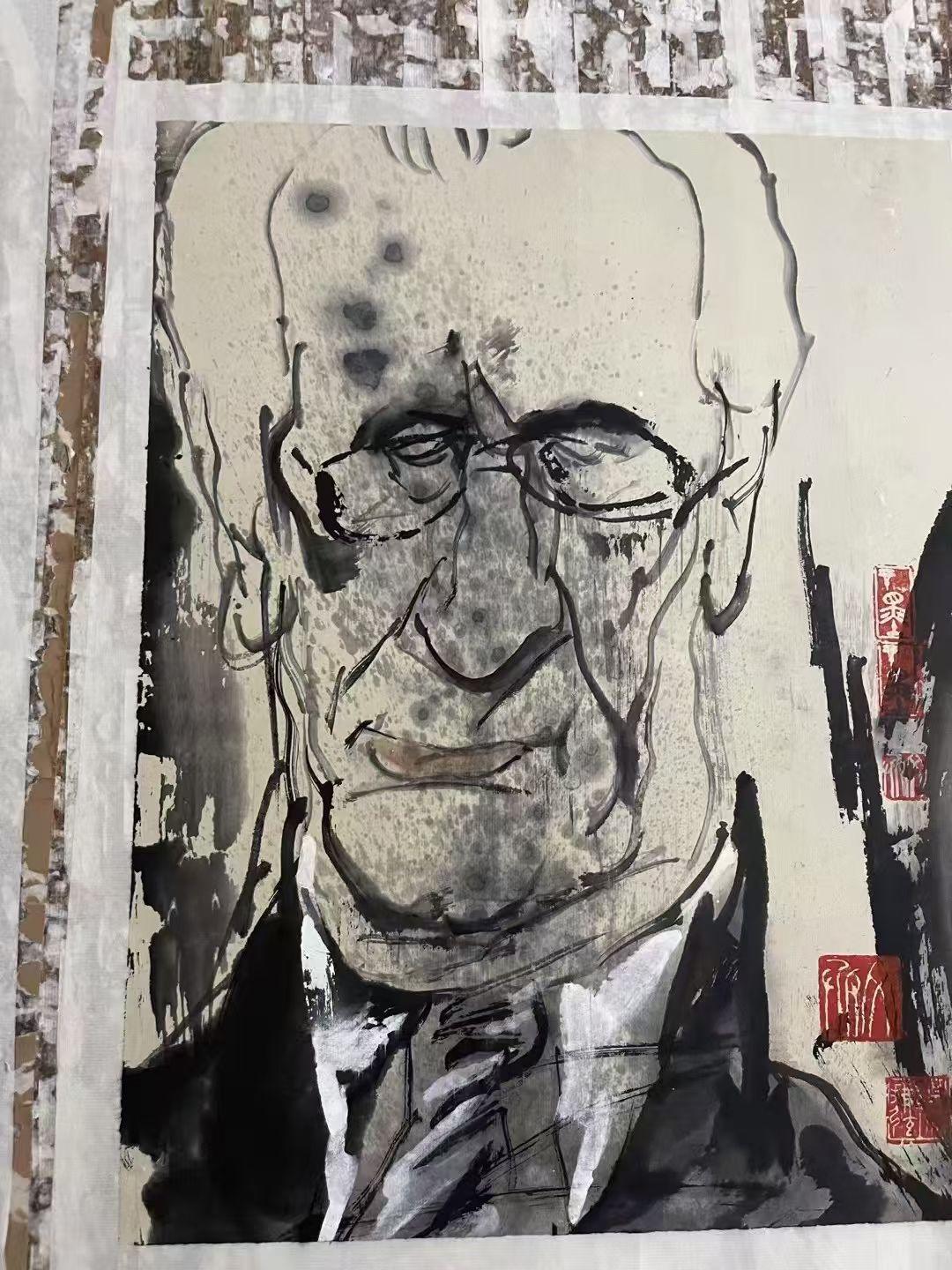 我收藏的蒋文兵先生的精品力作！他的肖像漫画是最棒的！无一不精。有人与我叫