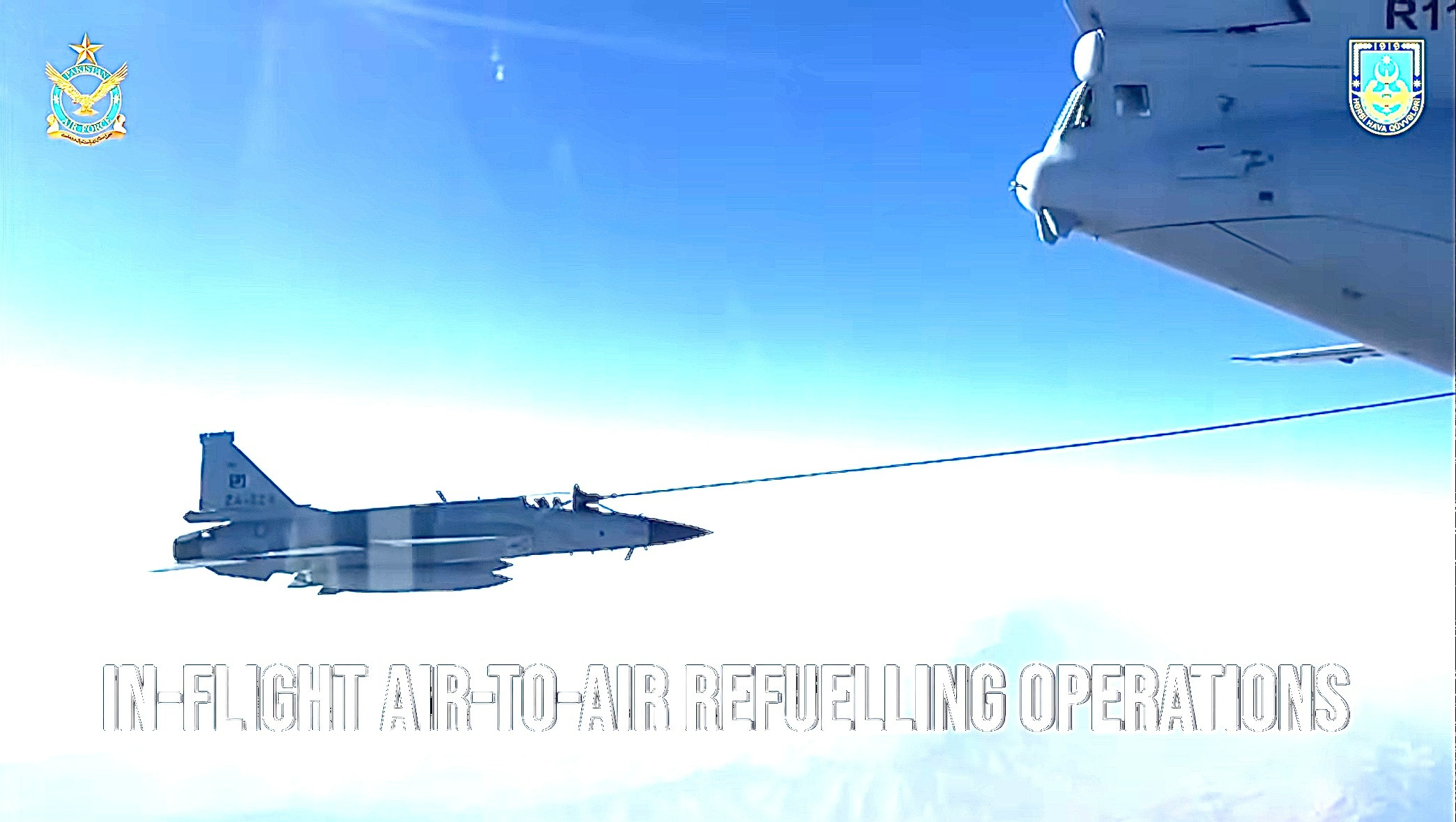 巴基斯坦空军（PAF）昨日官宣视频（）看点：1.此次PAF特遣队机队构成应该是