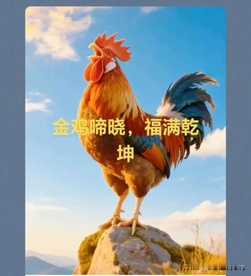 朋友，你见过图片上的公鸡吗？小时候我们学习的，大公鸡，真漂亮。大红冠子花外衣，油