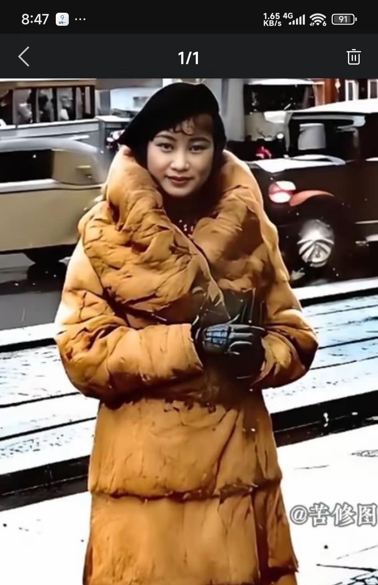 王铎：1935年，27岁的胡蝶在上海。