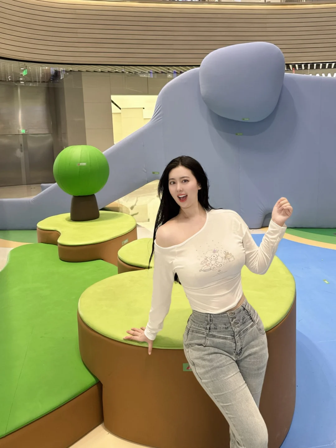 和可爱的奶🐘合影啦！