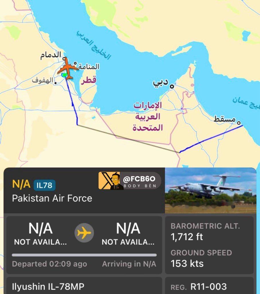 突发！巴基斯坦空军出兵中东，大批预警机，加油机，运输机，战斗机出动！当地时间20