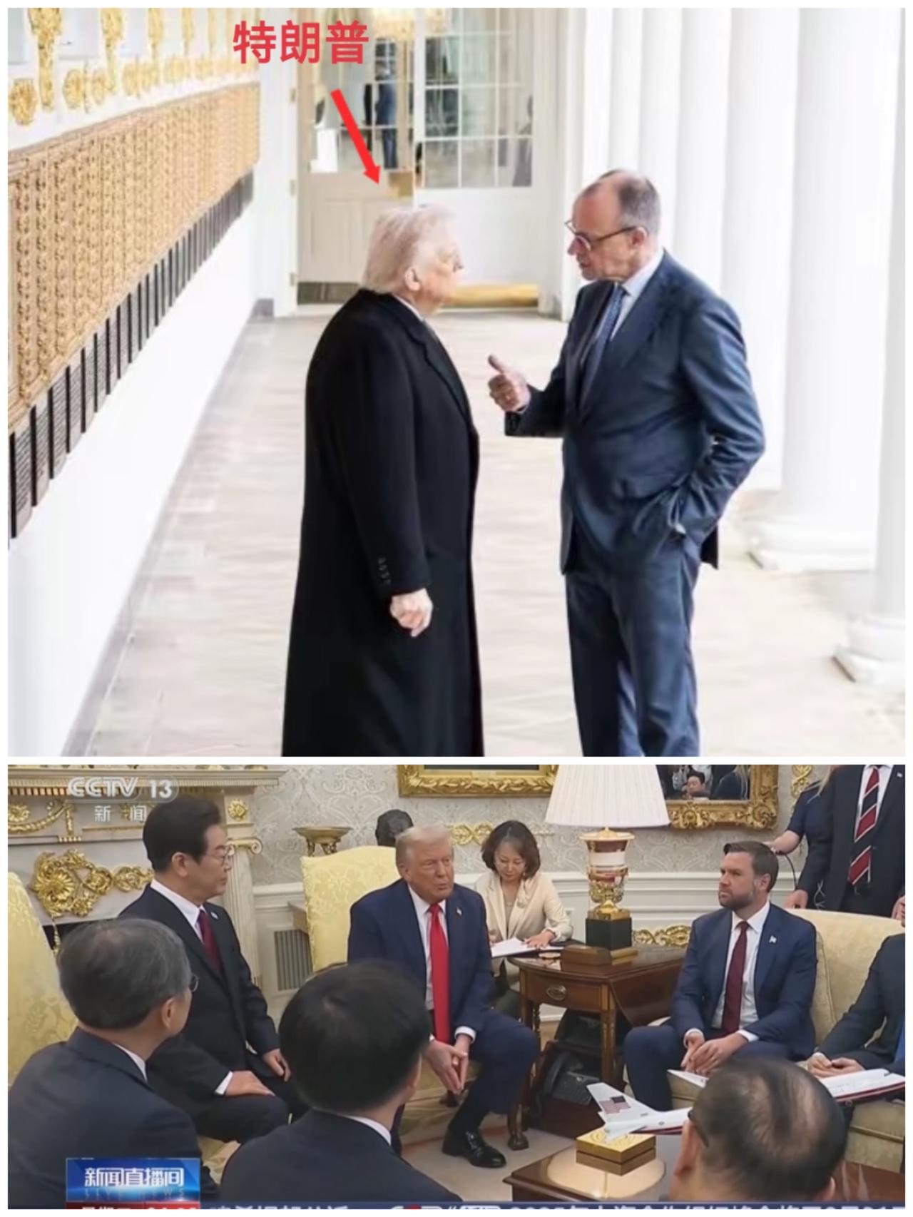 微表情不会骗人！特朗普在伊朗战争前与战争后表情对比：在战争前，他会见外国领导人时