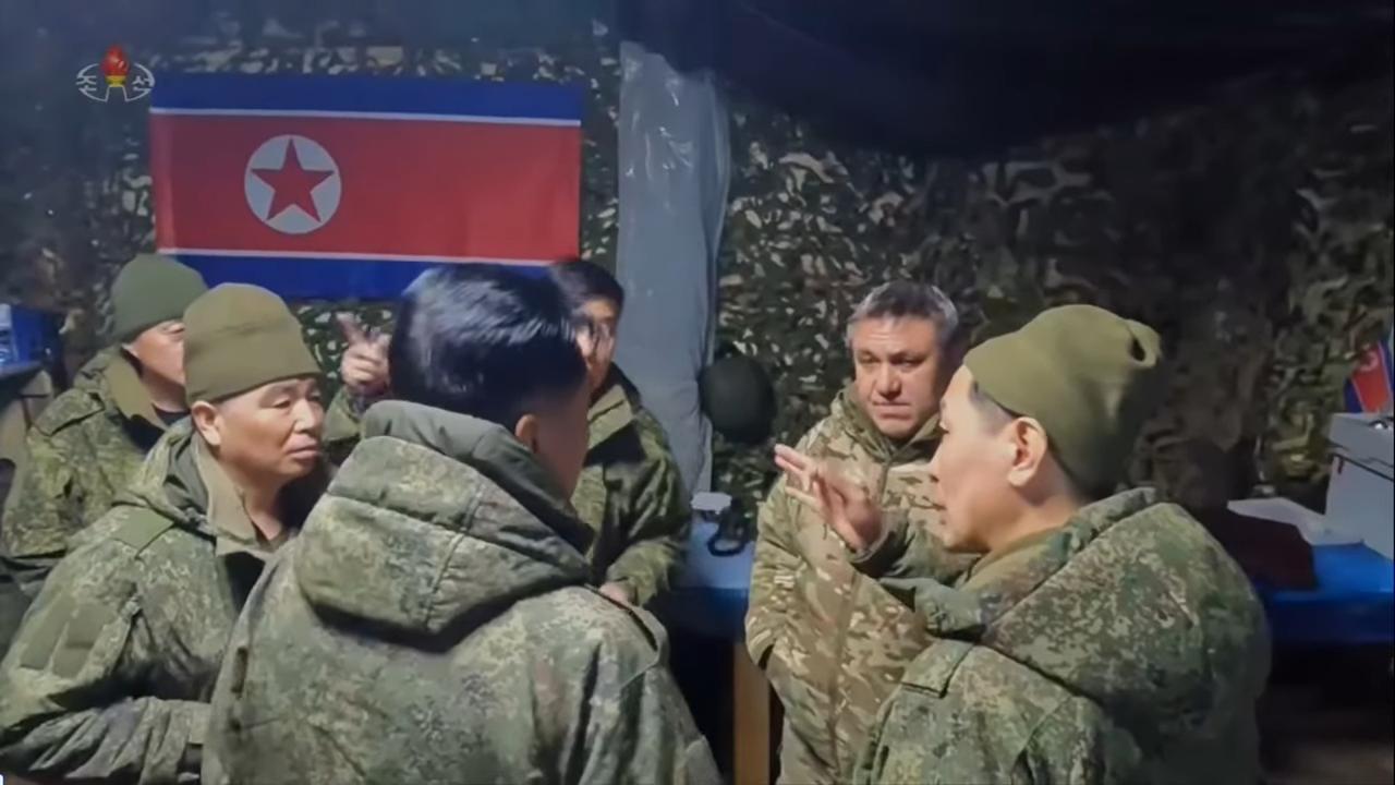 在俄作战的朝鲜人民军纪实画面