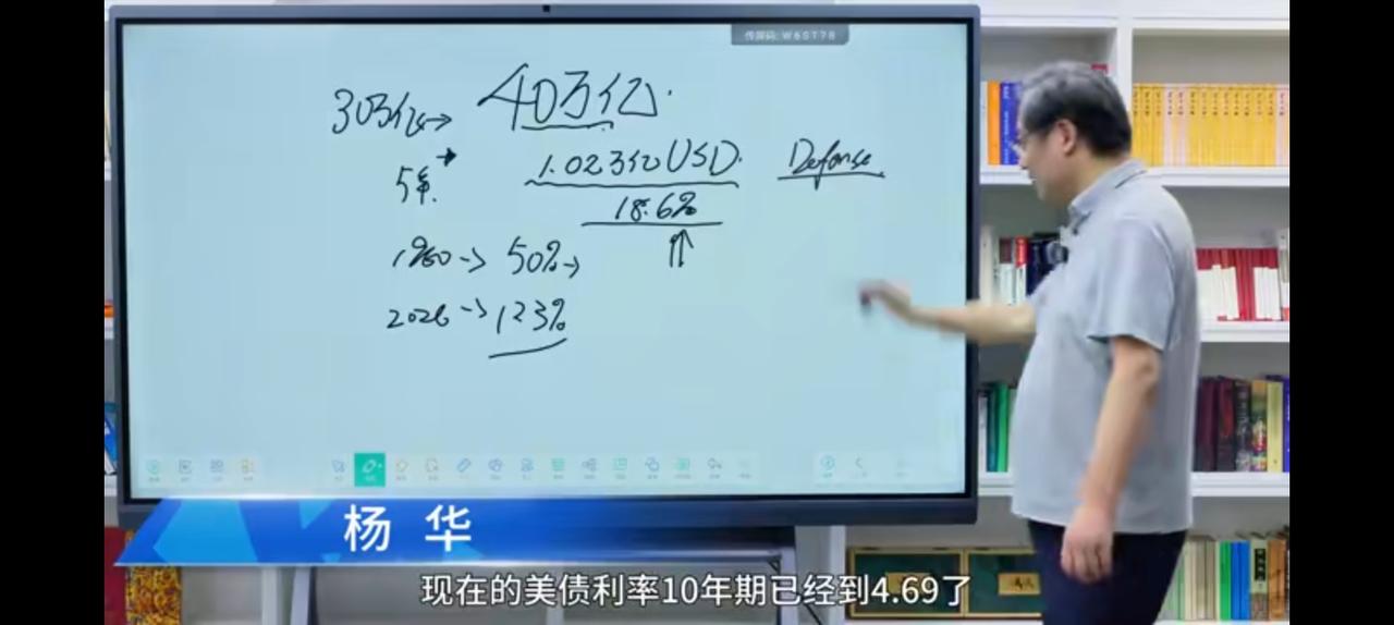 美债逼近40万亿美元，他还能还得了么？无需思考，根本还不了。每年利息超过一