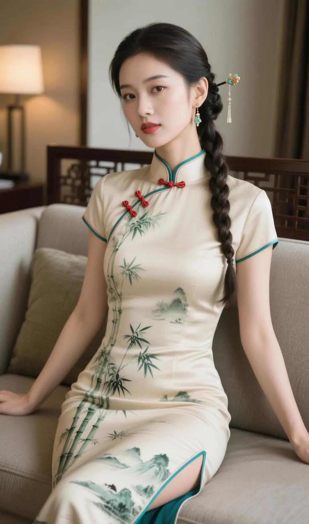 成熟知性优雅气质风谁穿谁好看旗袍美女国风美少女