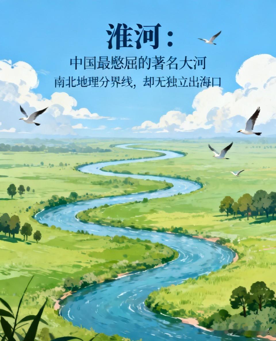 淮河，中国最憋屈的著名大河！身为南北地理分界线，竟没有自己的出海口，差点成了长江