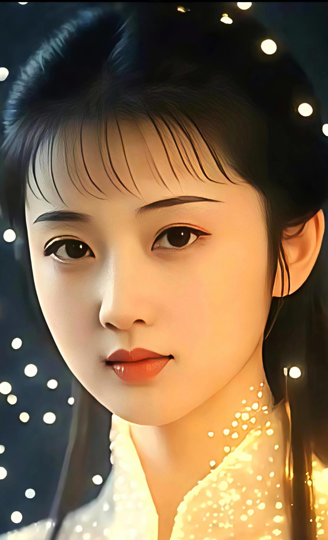 梦幻少女，光影交织，唯美动人