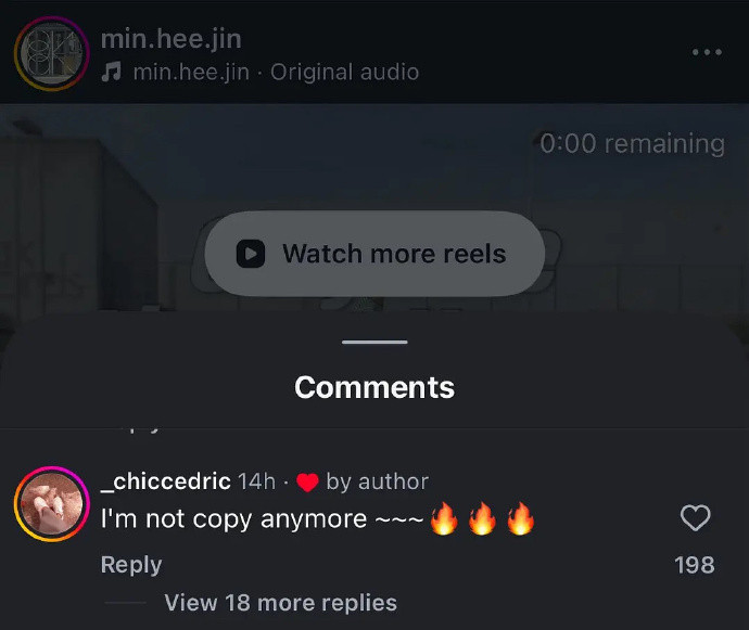 闵熙珍点赞内涵illit评论闵熙珍点赞闵熙珍点赞内涵illit评论：“I'm