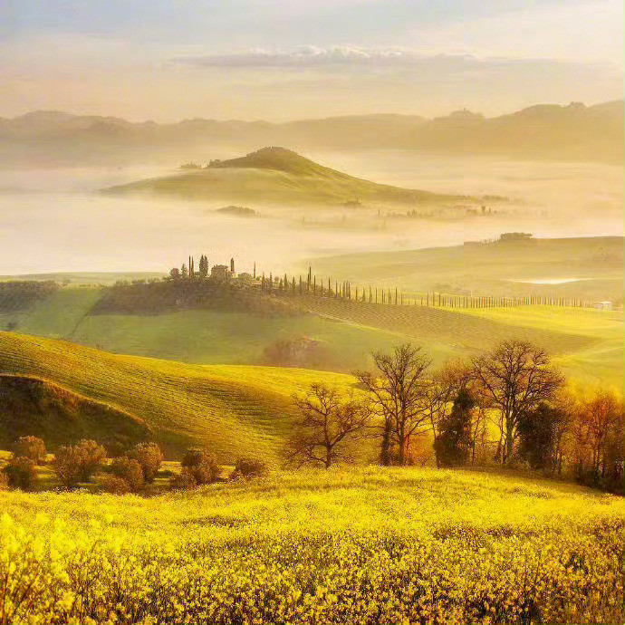 意大利田园小镇Tuscany，油画里的美景！​​​​​