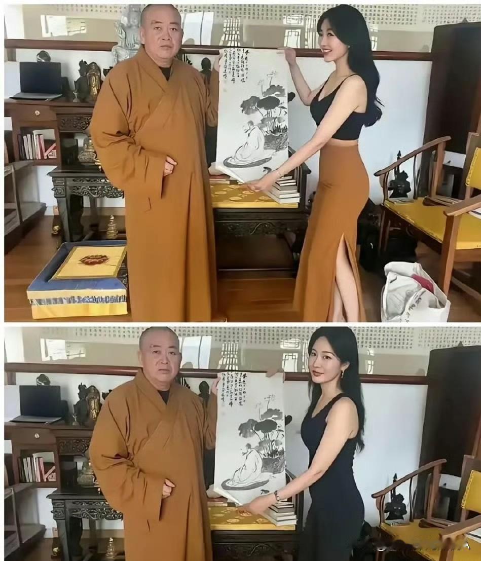 我不懂什么叫开光，但是看到这位美女在开光前和开光后的样子，我似乎瞬间的明白了一切