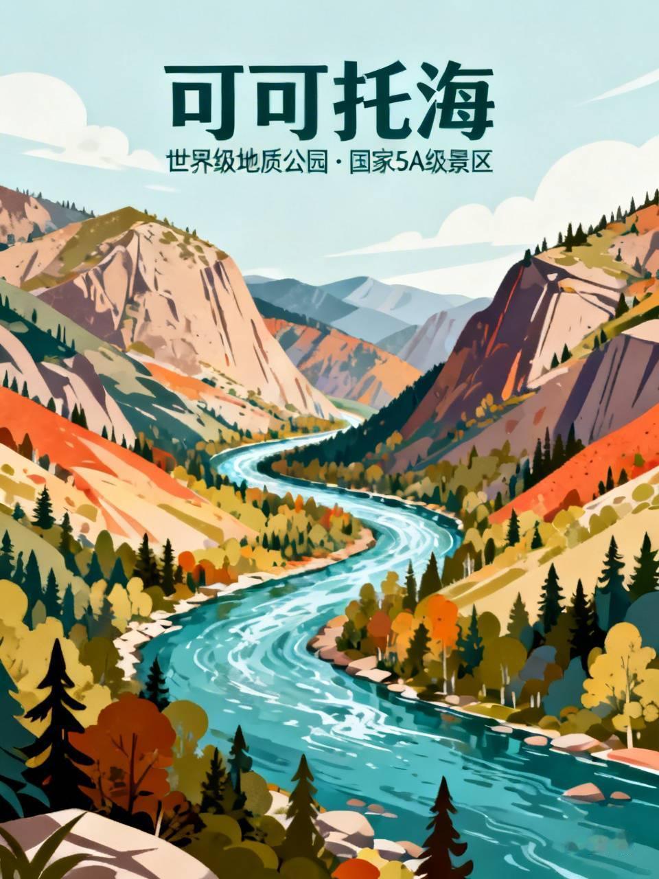 隐匿于阿勒泰山深处的可可托海，虽不见大海踪影，却汇聚了山河峡谷、湖泊湿地与珍稀