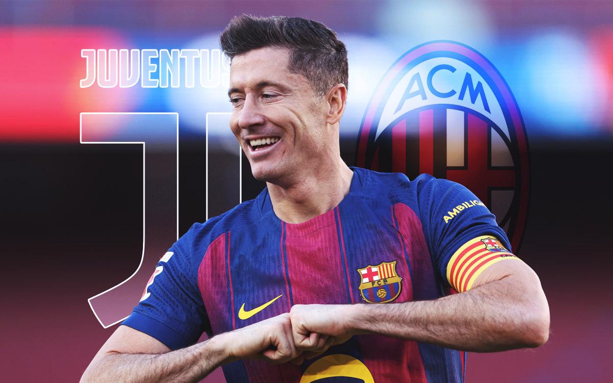 欧洲转会新闻发布会！★意甲还是穷啊！尤文目前比米兰更接近签下波兰神锋莱万，斑