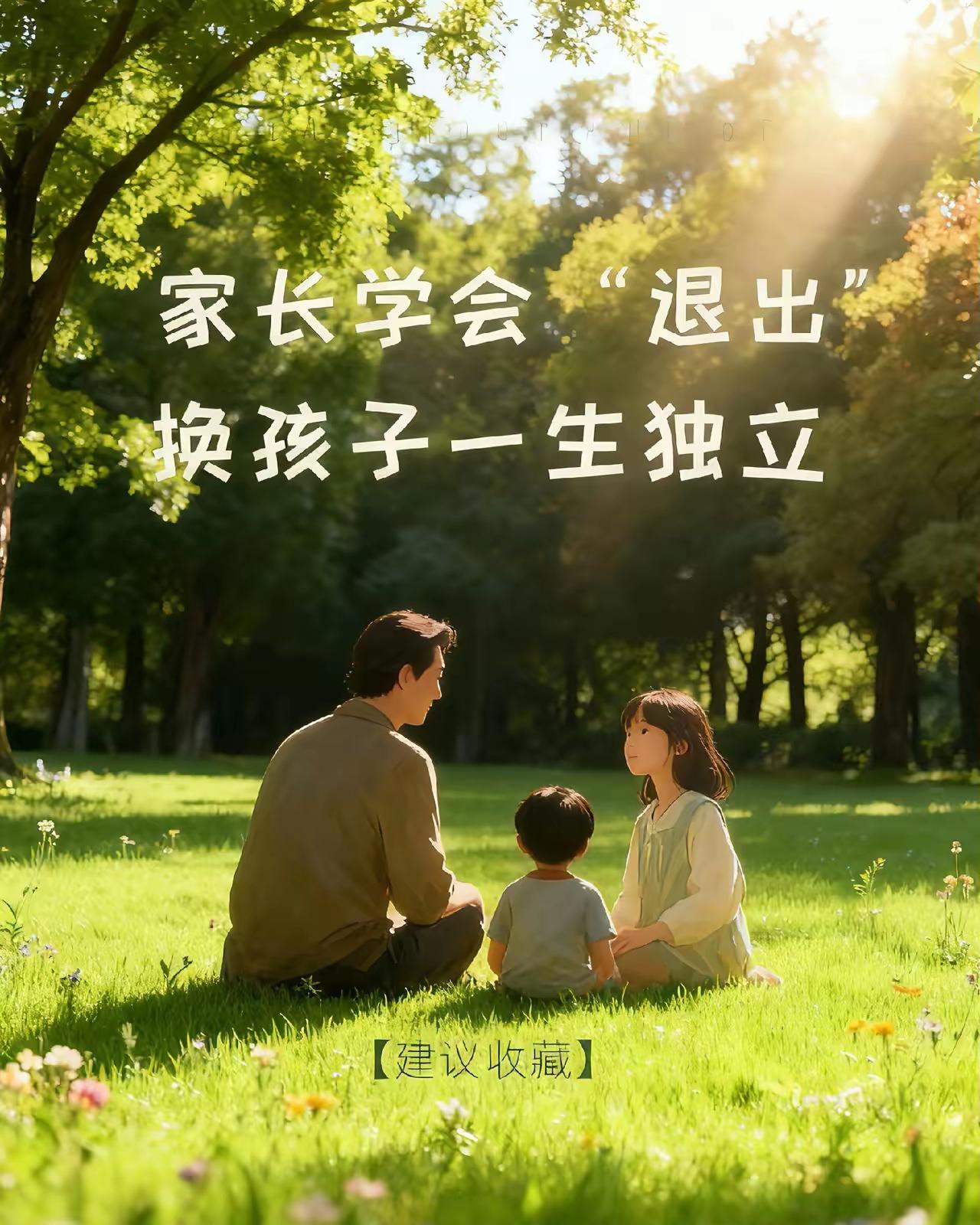 人这一生啊，别总想着给孩子攒金山银山，也别把他护在温室里当宝贝。真正能让孩子走一