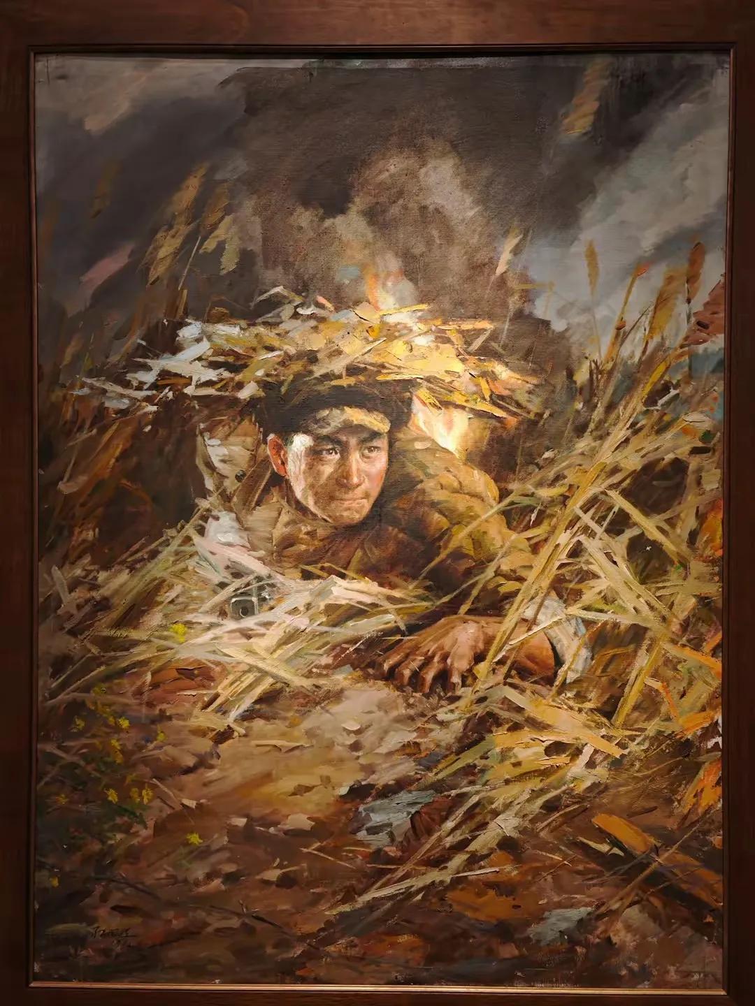 1942年，一名新四军战士外出时，突然看到对面偷偷摸上来一大片日军，自己的后方就