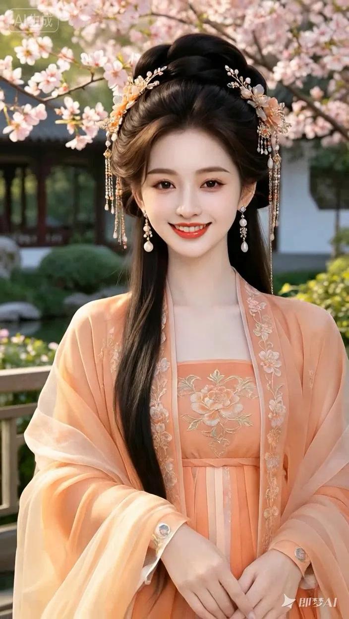 七绝●文化盛宴/古韵樱花绽放美园林，赏景无须远处寻。玉带金钗华服耀，