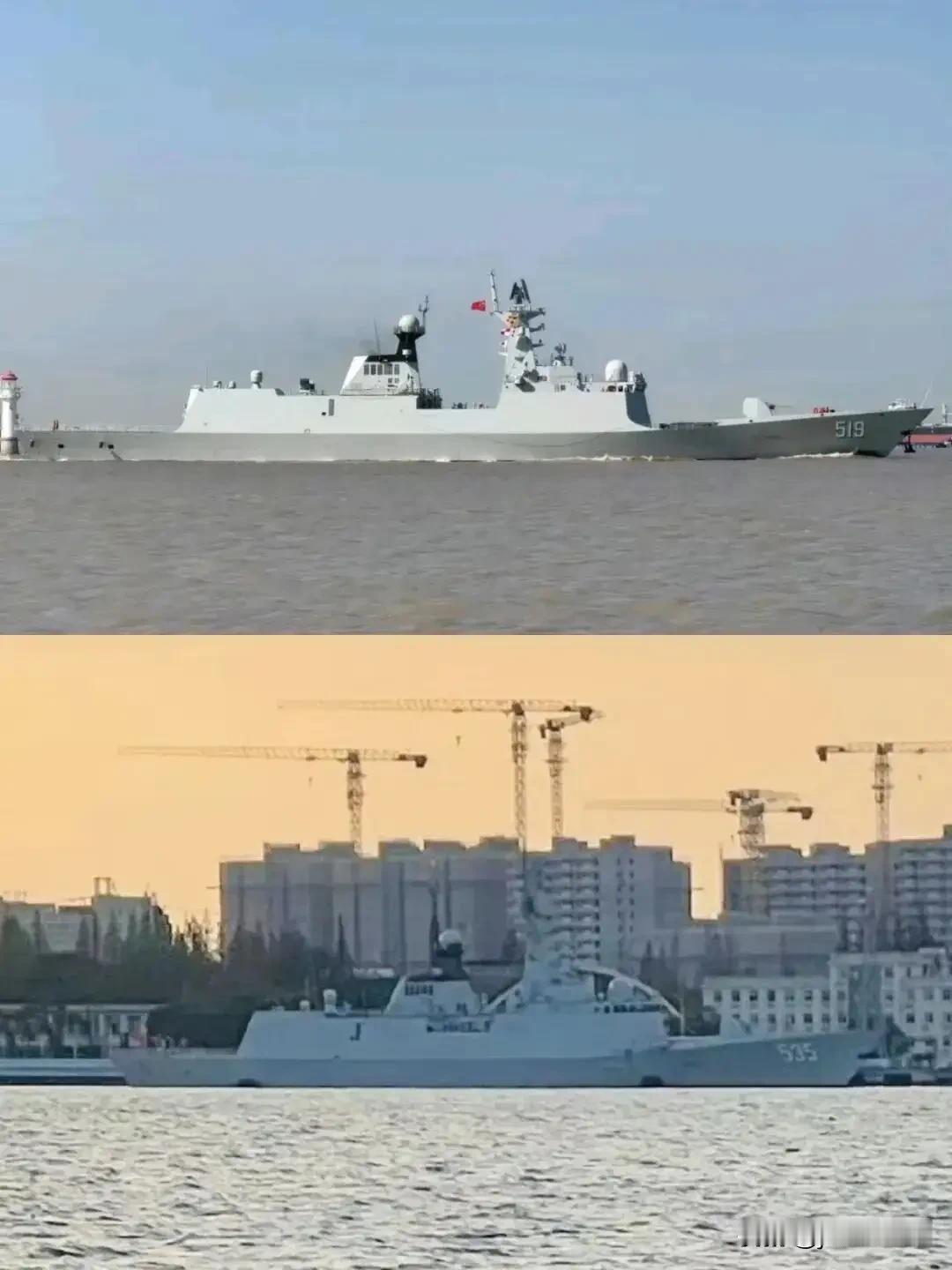 最新批次054A或已开始大规模列装！最近，疑似最新批次的054A型护卫舰又有两