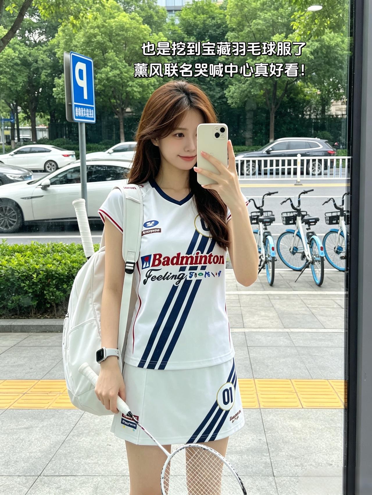 也是挖到宝藏羽毛球服了薰风联名哭喊中心真好看！