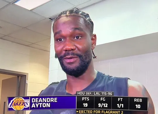 NBA季后赛，艾顿接受了采访，谈到湖人队是否因3-1领先而感到轻松。艾顿说：