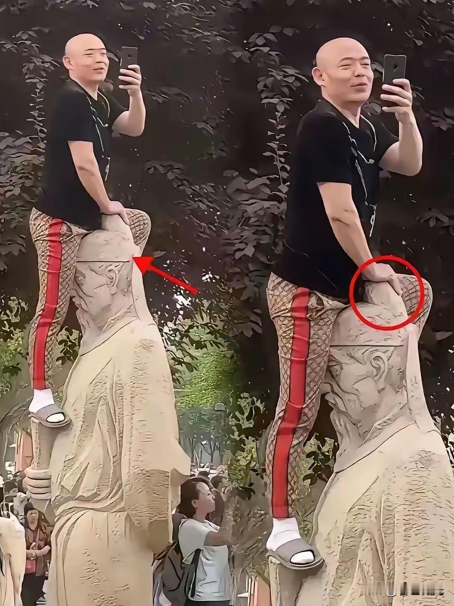 生活水平提高了，有些人的素质却掉了一地，看样子年纪也有四五十岁，怎么连个什么能做