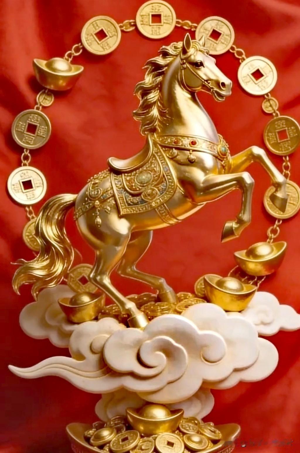 马到成功，岁岁昌隆。