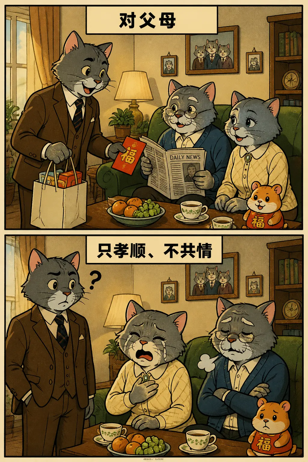 成年人最清醒的关系观：对父母只孝顺不共情，对子女只养育不期待，对配偶只...
