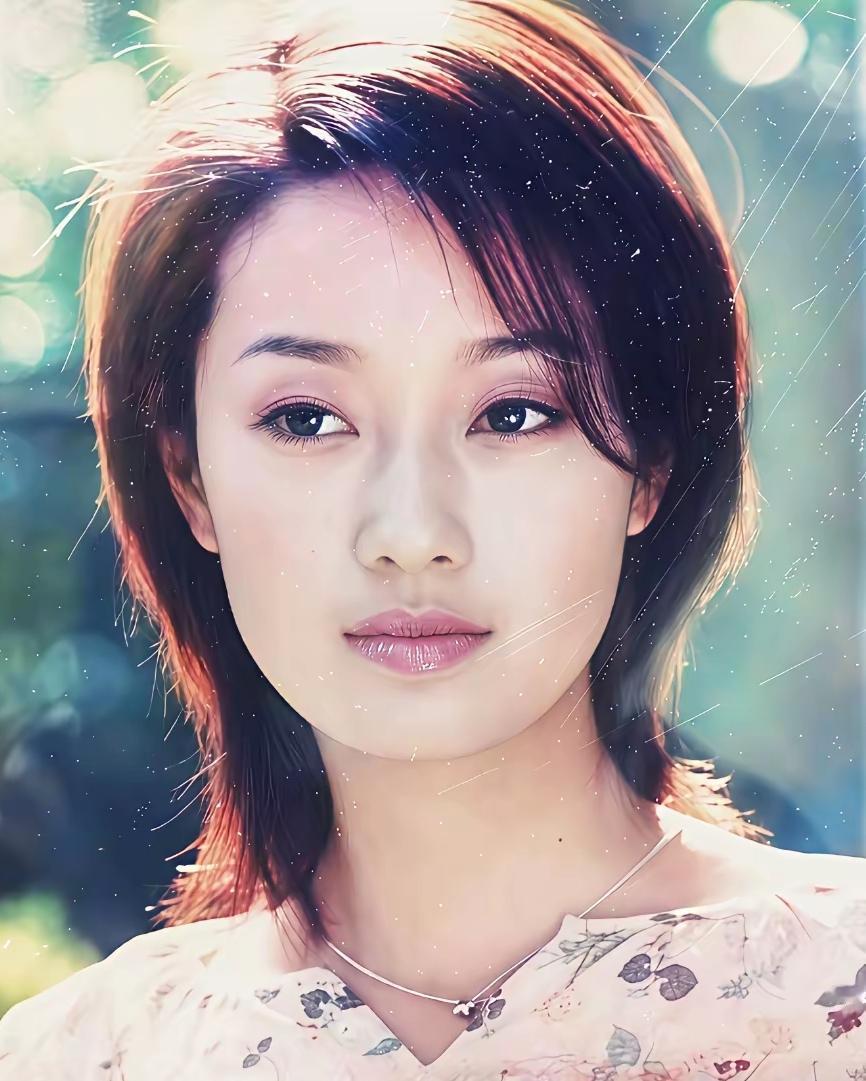 总演剧中大美女角色，想必生活里底子肯定不差！第二张那个发型氛围感直接拉满，特别