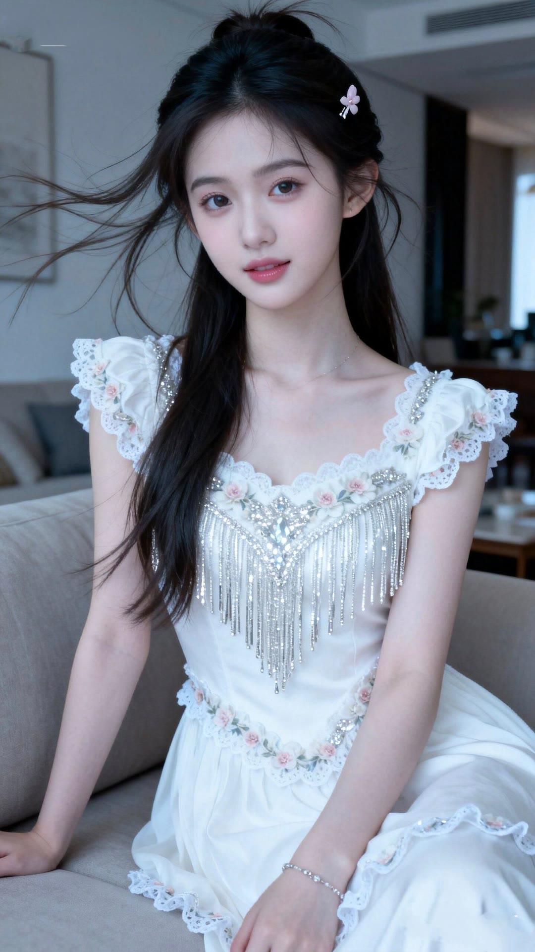 甜美公主风，梦幻蕾丝裙，少女心爆棚！💖👗💃