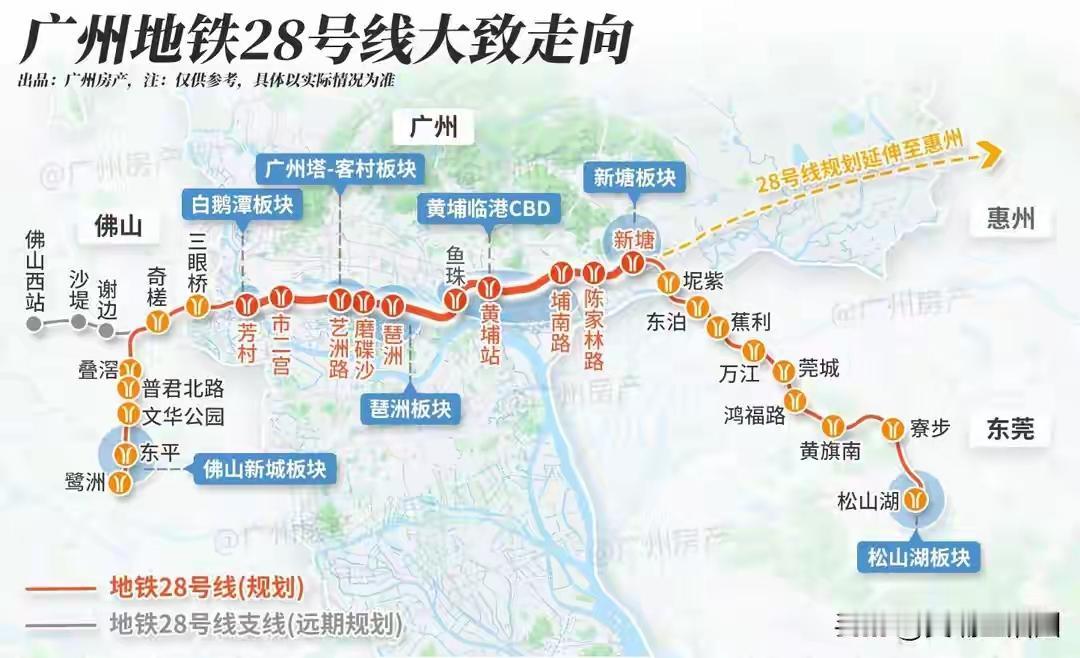 哇塞，广州地铁28号线黄埔站（护林路）动工的消息简直太重磅了！这对黄埔区的居民来