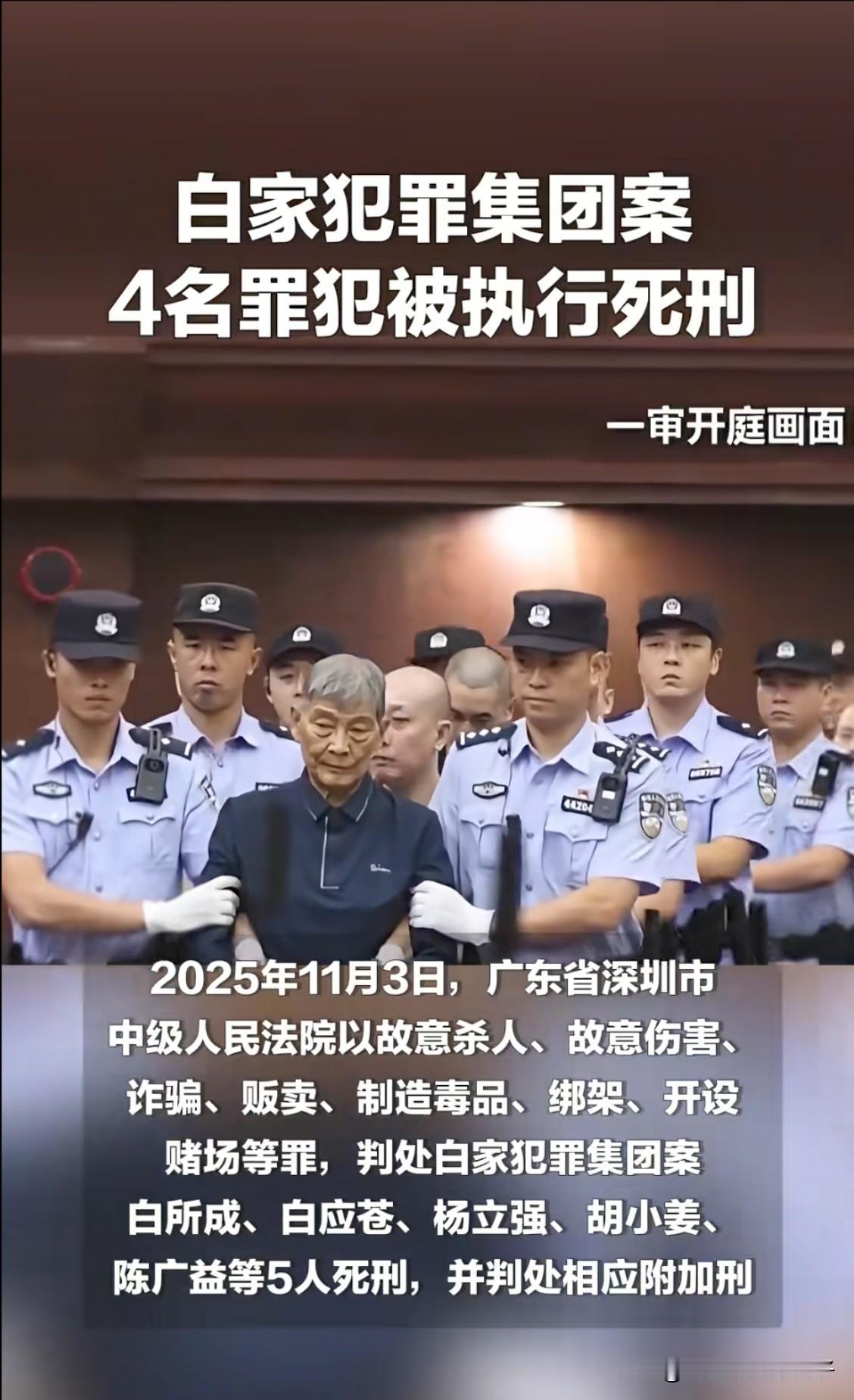 白家4名核心罪犯上午被诛灭了对于“犯我中华者虽远必诛”，许多人曾只当是一句