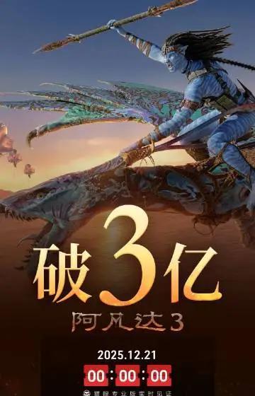 195分钟，你没看一次手机。阿凡达2在中国三天收割3亿票房，首周突破5亿。I