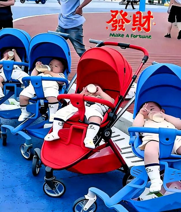 上海那哥们儿算是彻底出名了，媳妇怀了四胞胎，当初在产房门口还在那念咒似的求“三女